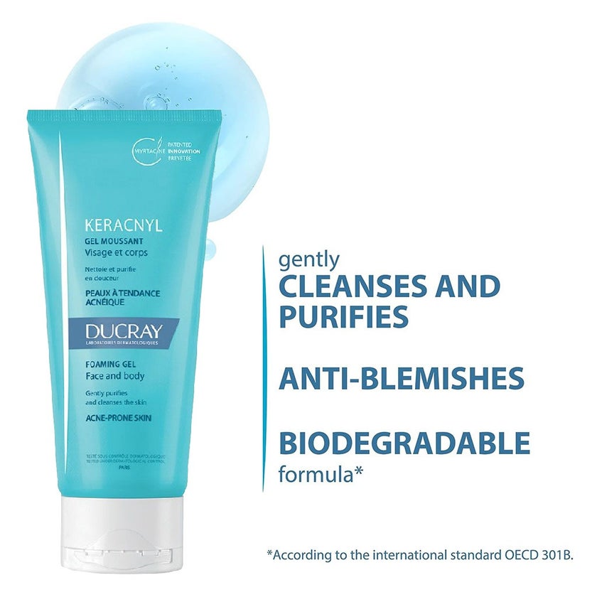 Ducray Keracnyl Foaming Gel 200ml