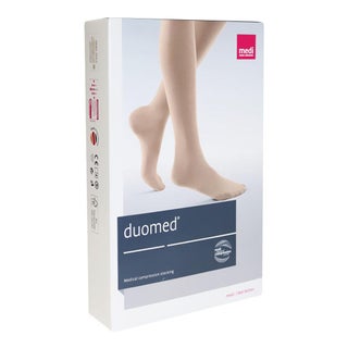 Duomed Calf CCL1 Open Toe Compression Stocking Medium