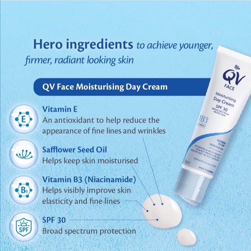 Ego QV Face Moisturizing Day Cream With SPF 30, 75g