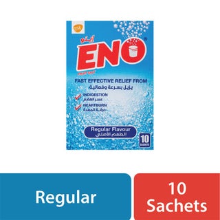 ENO Sachets For Indigestion And Heartburn Regular Flavour 5g, Pack of 10's