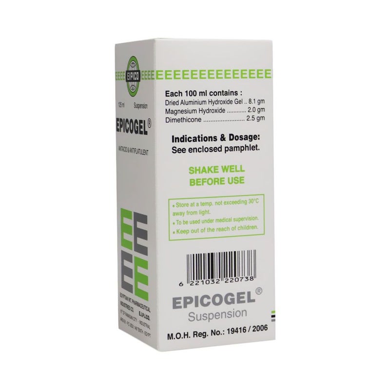 Epicogel Antacid Suspension For Indigestion And Heartburn 125ml