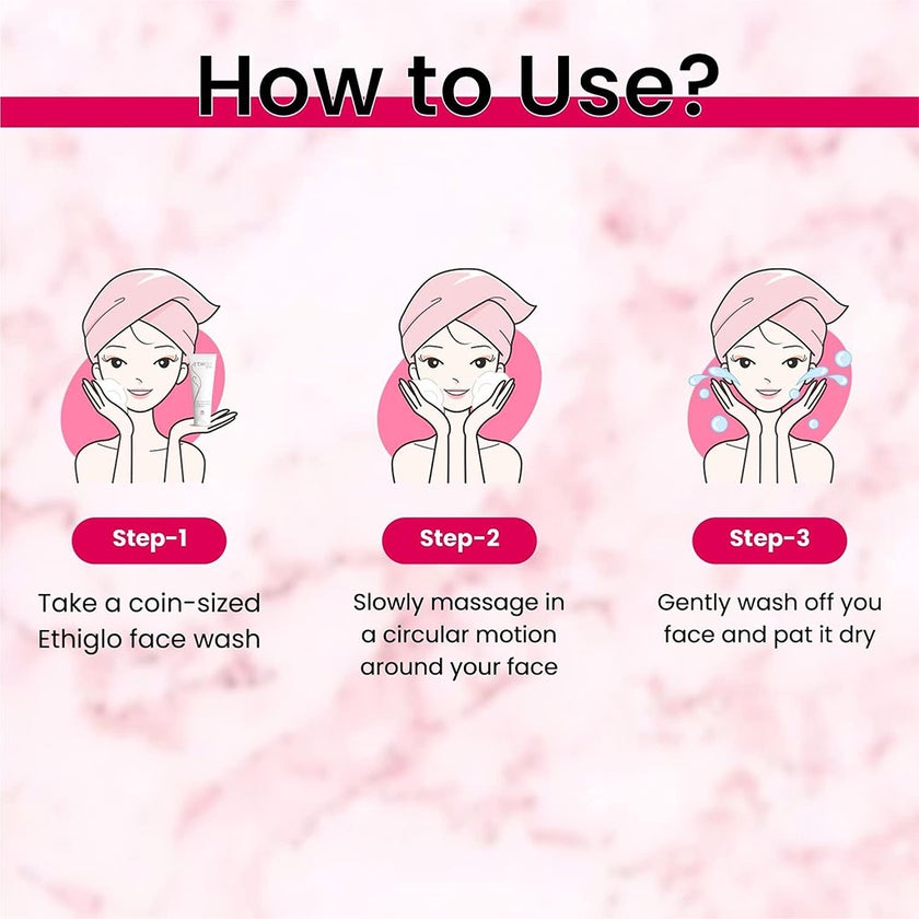 Ethiglo Skin Whitening Deep Cleansing Facial Foam 70g