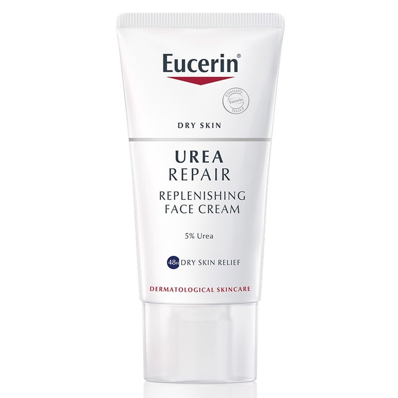 Eucerin UreaRepair 5% Urea Replenishing Face Cream For Dry Skin 50ml