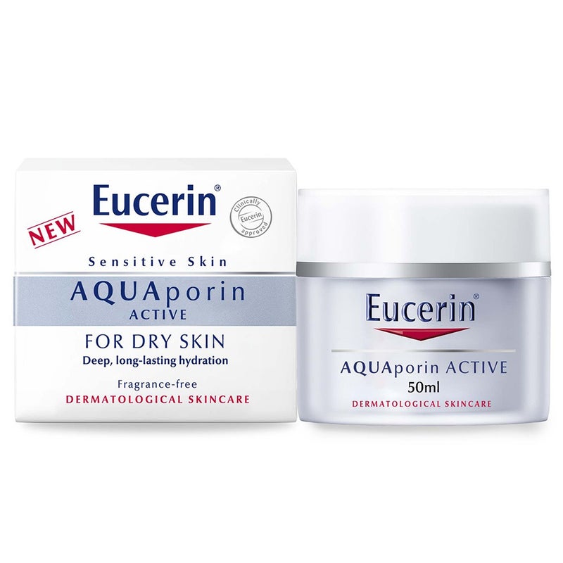 Eucerin Aquaporin Active Moisturising Rich Cream For Dry Skin 50ml