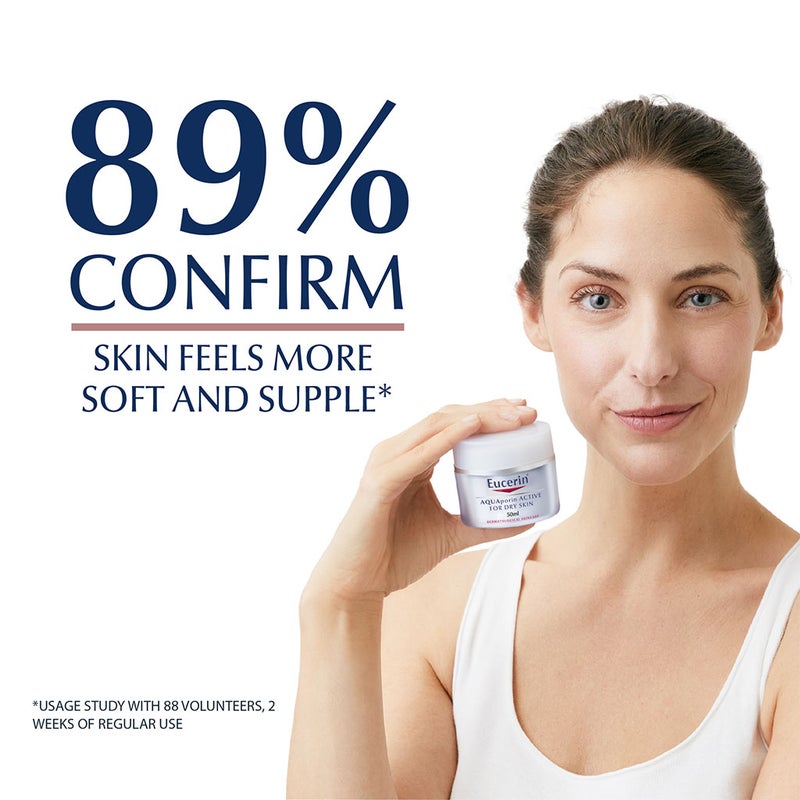 Eucerin Aquaporin Active Moisturising Rich Cream For Dry Skin 50ml