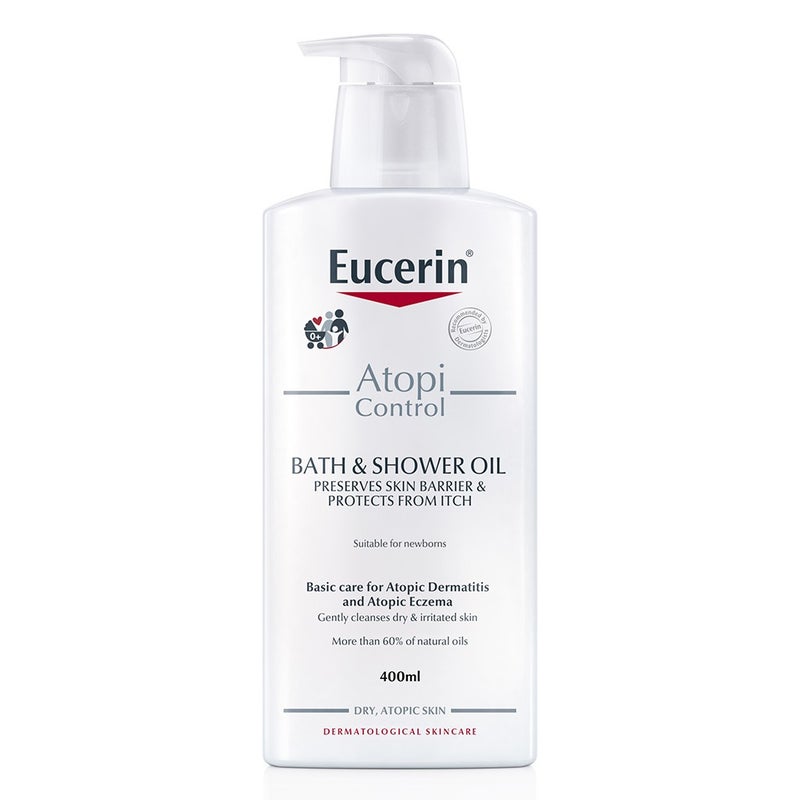 Eucerin AtopiControl Bath & Shower Oil For Atopic Dermatitis 400ml