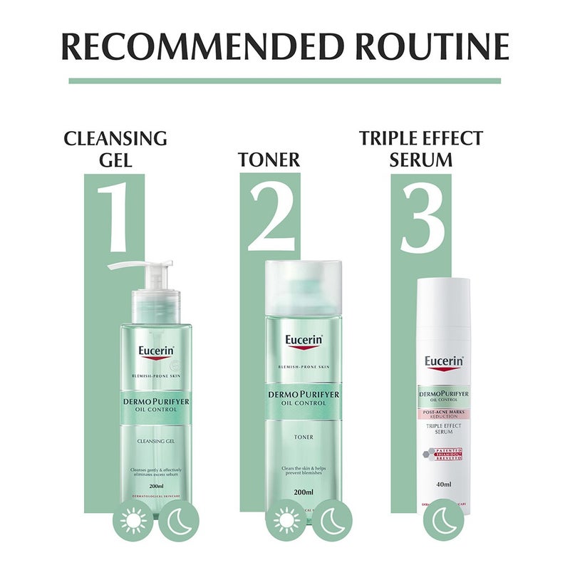 Eucerin Dermo Purifyer Oil Control Cleansing Gel For Blemish Prone Skin 200ml