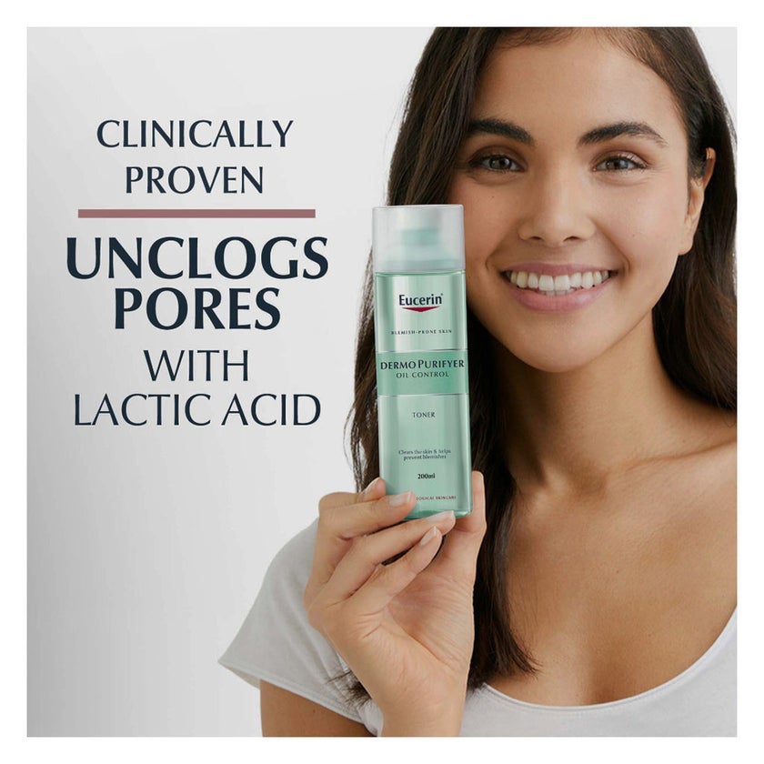 Eucerin Dermo Purifyer Oil Control Face Toner For Blemish Prone Skin 200ml