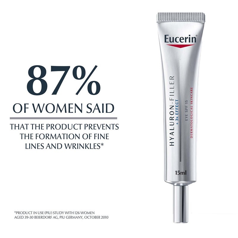 Eucerin Hyaluron-Filler 3x Effect Anti-Wrinkle SPF15 Eye Cream 15ml 