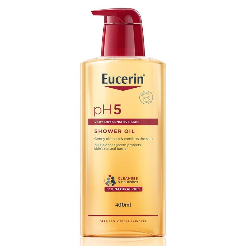 Eucerin pH5 Skin Protection Moisturizing Shower Oil For Very Dry & Sensitive Skin 400ml