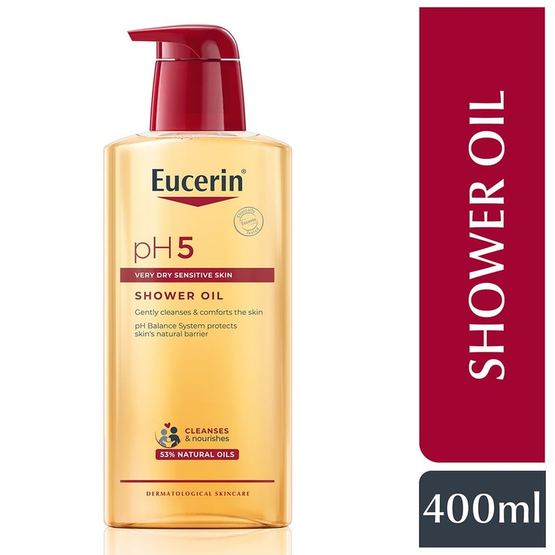 Eucerin pH5 Skin Protection Moisturizing Shower Oil For Very Dry & Sensitive Skin 400ml