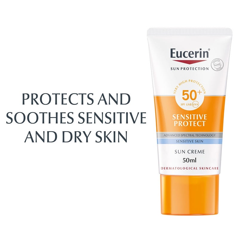 Eucerin Sun Sensitive Protect SPF50+ Sunscreen Cream For Sensitive & Dry Skin 50ml