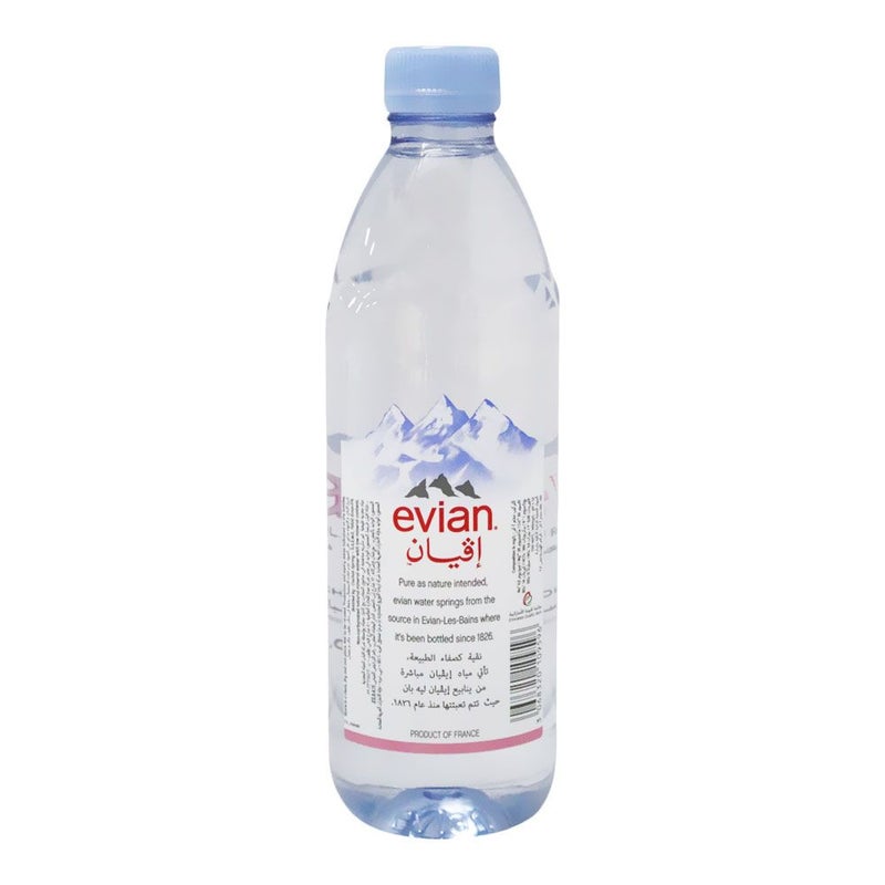 Evian Natural Mineral Water 0.5 L