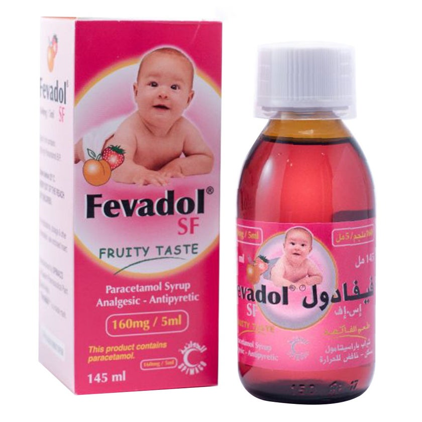 Fevadol SF 160mg/5ml Syrup 145ml