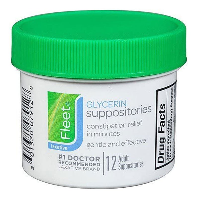Fleet Glycerin Adult Suppositories 12's
