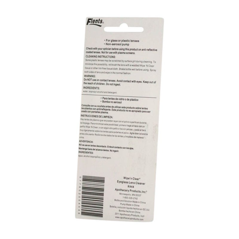 Flents Wipe N Clear Eyeglass Lens Cleaner 14.5 mL