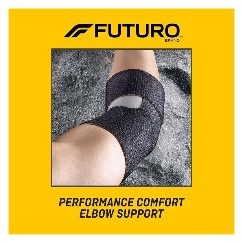 Futuro Infinity Precision Fit Adjustable Left/Right Elbow Support- Black 
