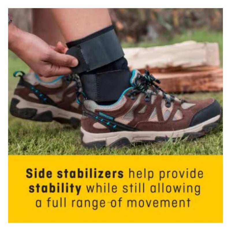 Futuro Sport Deluxe Adjustable Ankle Performance Stabilizer Left/Right - Black 