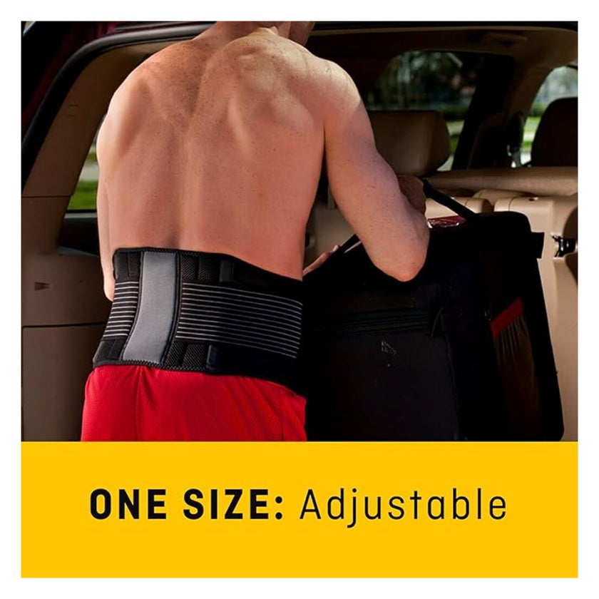 Futuro Adjustable Deluxe Comfort Compression Back Support - Dark Grey