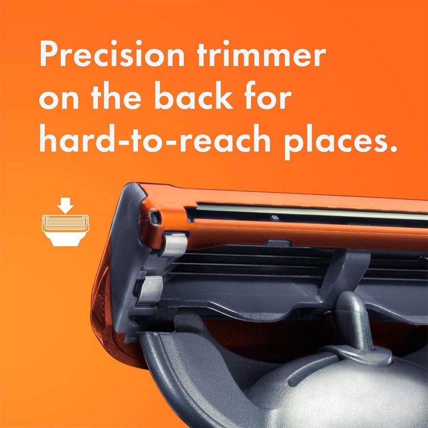 Gillette Fusion 5 Power Razor Blade Refill For Perfect Shave & Beard Shape, Pack of 4's