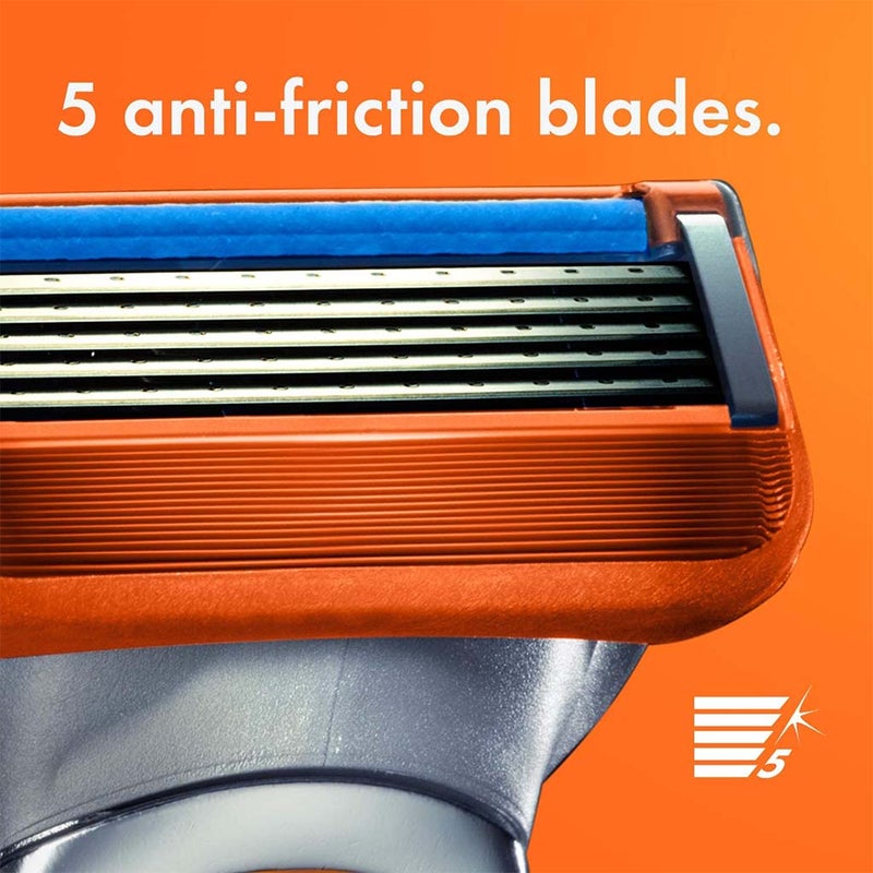 Gillette Fusion 5 Power Razor Blade Refill For Perfect Shave & Beard Shape, Pack of 4's