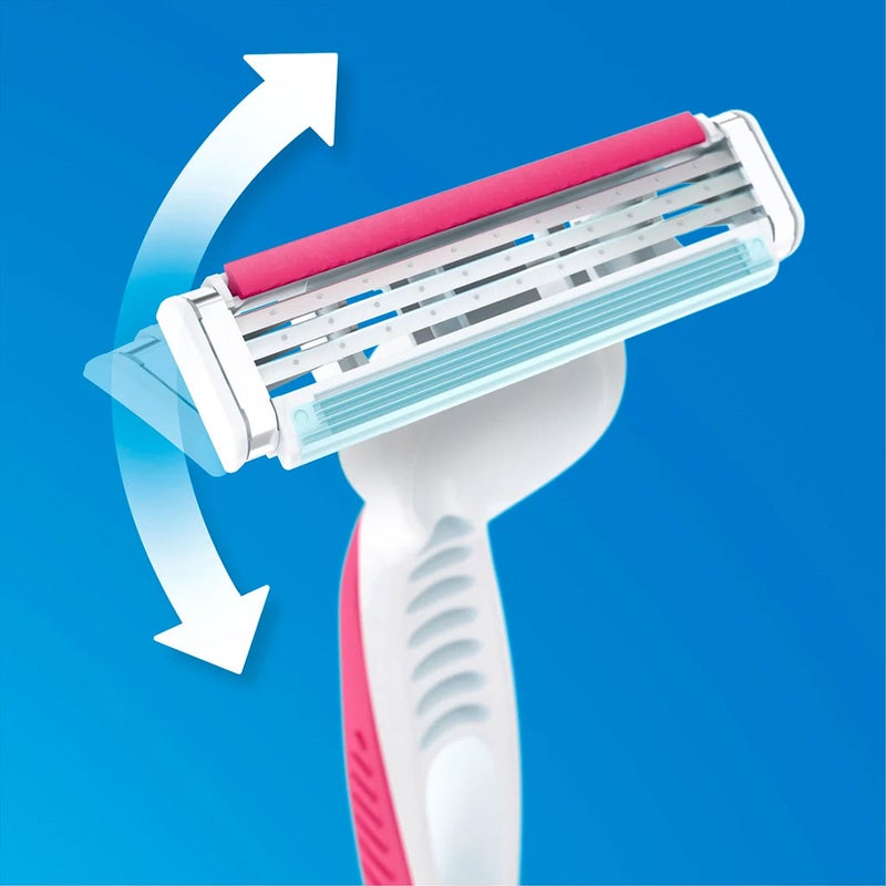 Gillette Simply Venus 3 Plus Disposable Razor For Women, Pack of 3's