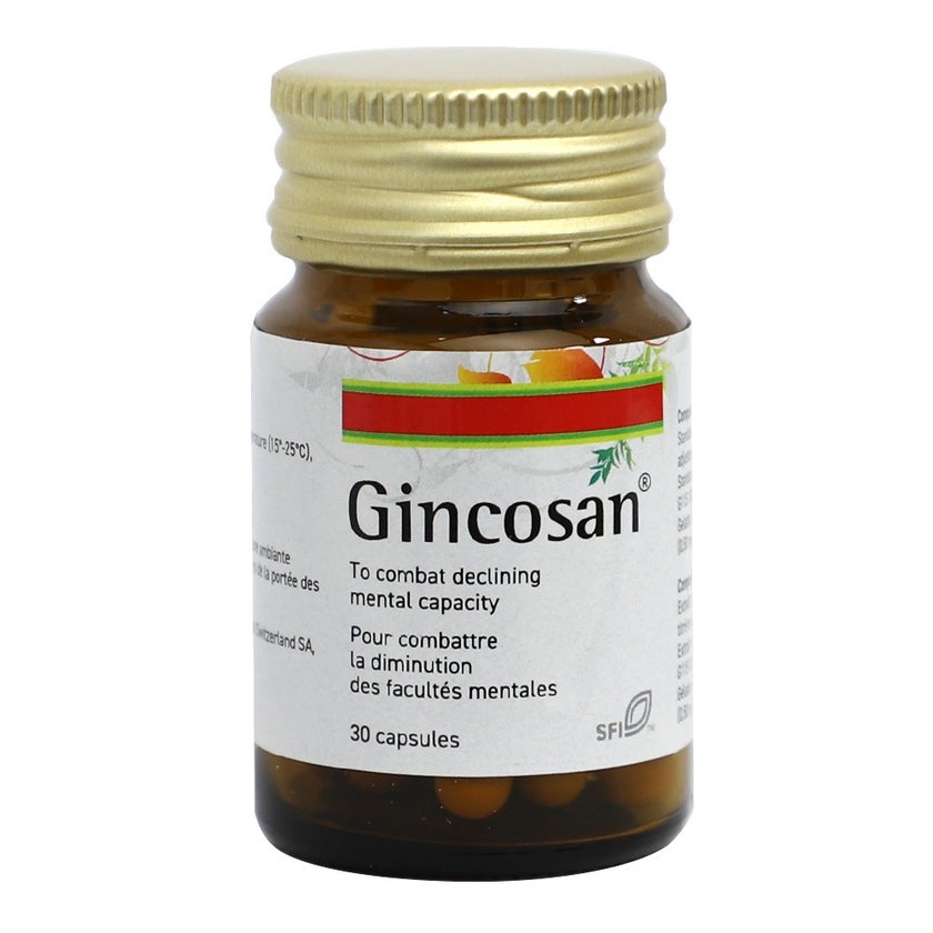 Gincosan Capsules, Pack of 30's