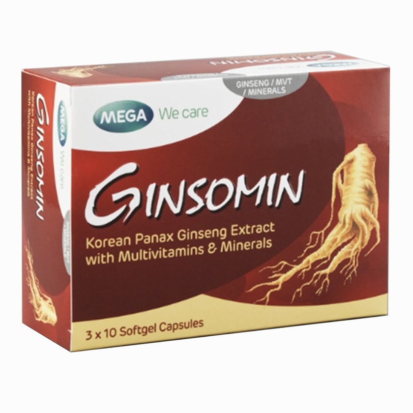 Mega We Care Ginsomin Capsules, Pack of 30's
