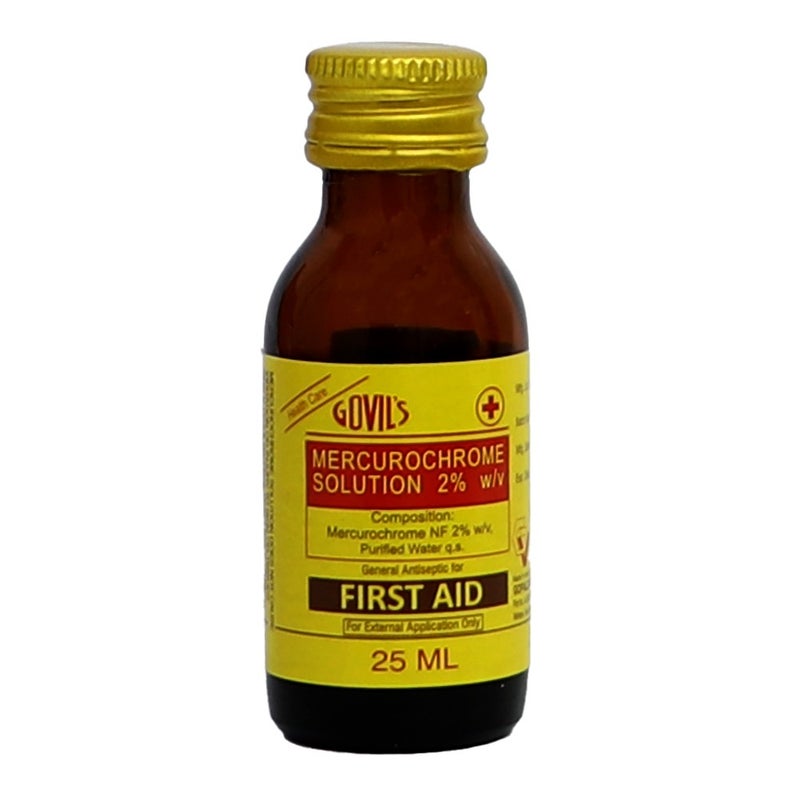 Govil's Mercurochrome 2% Solution For Fungal Skin Infections 25ml