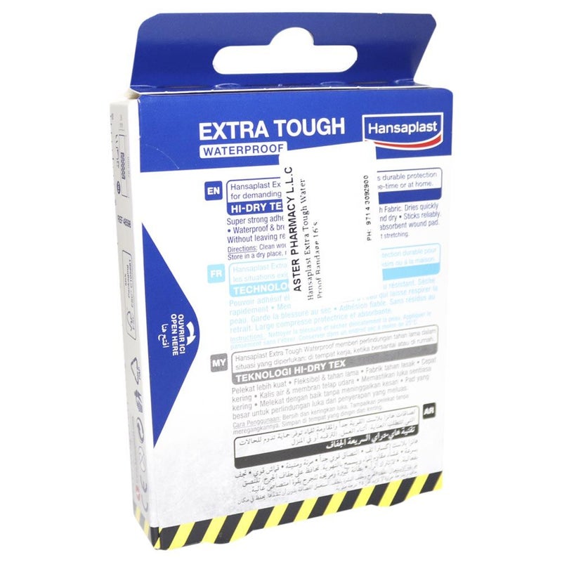 Hansaplast Extra Tough Water Proof Bandage 16's