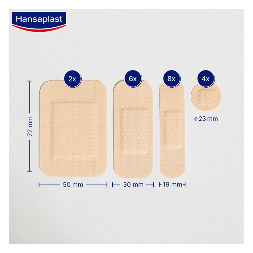 Hansaplast Universal Water Resistant Assorted Wound Plasters, Pack of 20’s