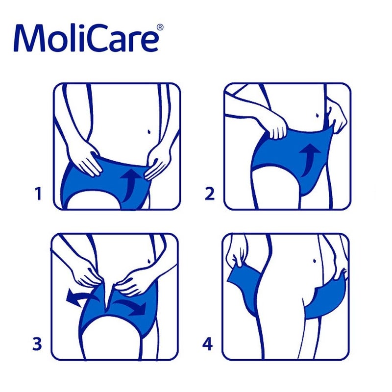 Hartmann Molicare Premium Adult Pull Up Pant Diapers 80 x 120cm Medium, Pack of 14's