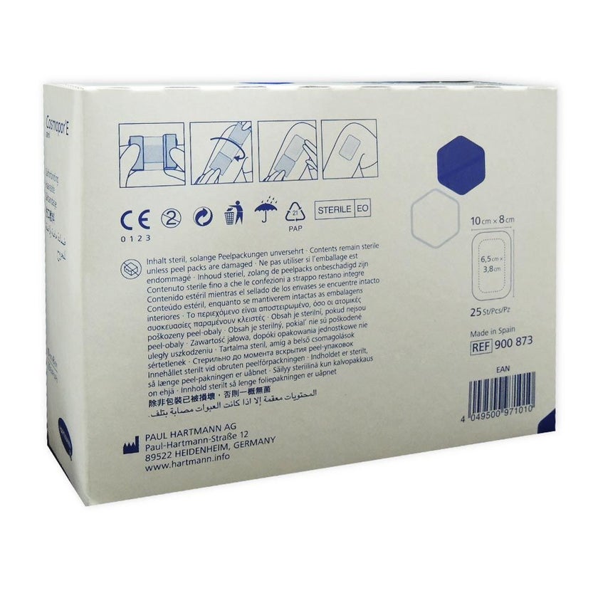 Hartmann Cosmopor E Steril 10 x 8cm, Pack of 25's