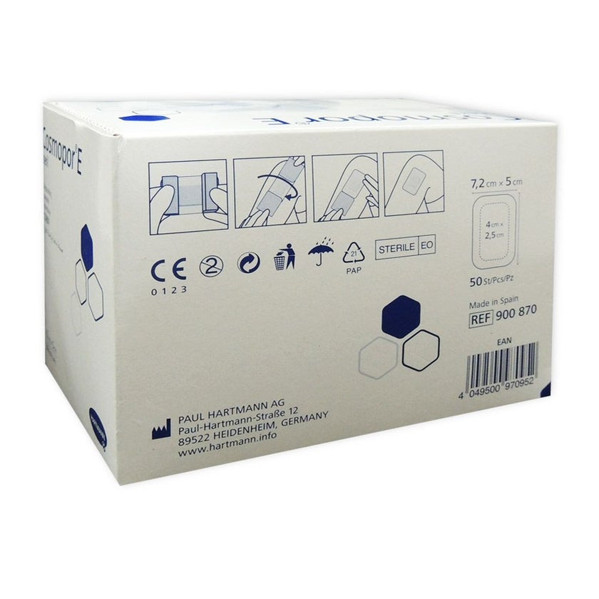 Hartmann Cosmopor E Steril 7.2 x 5cm, Pack of 50's
