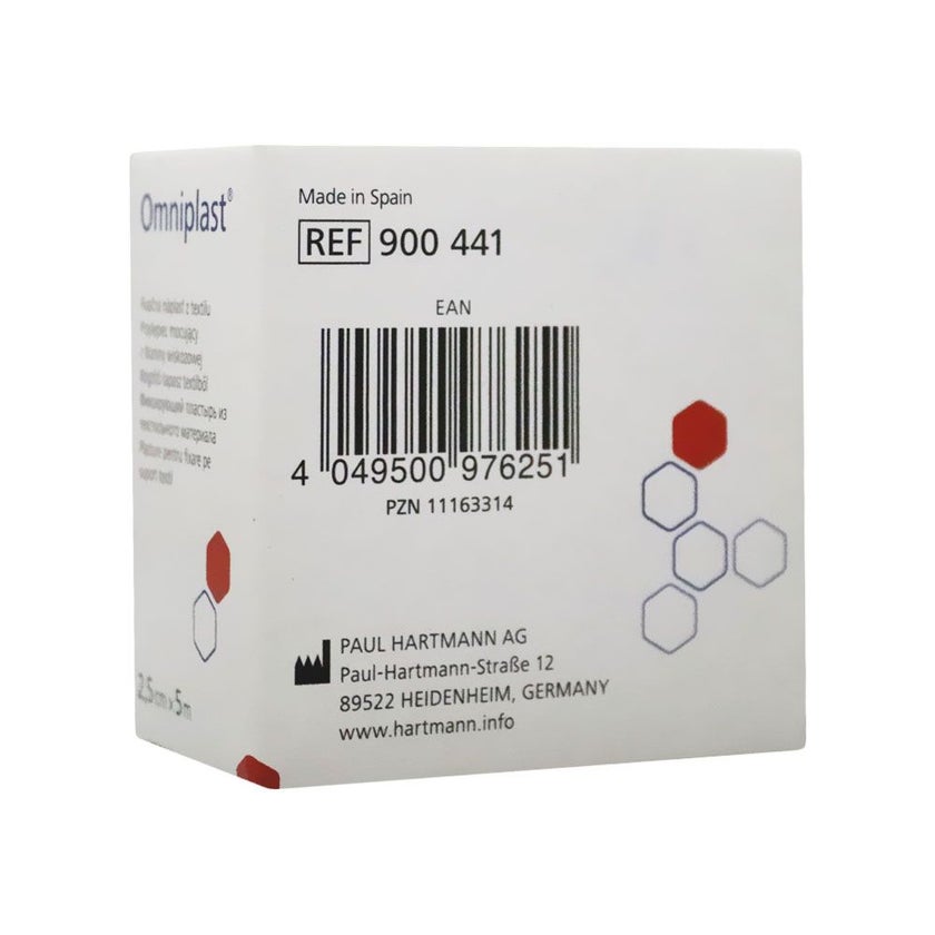 Hartmann Omniplast Plaster 2.5cm x 5m