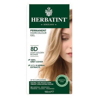 Herbatint 8D Light Golden Blonde Hair Color Gel 150 mL