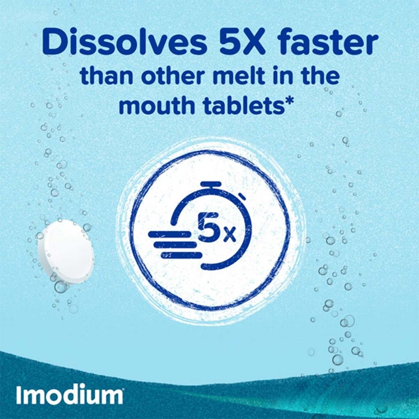 Imodium Instants 2mg Melt in Mouth Tablets For Diarrhea, Pack of 12's