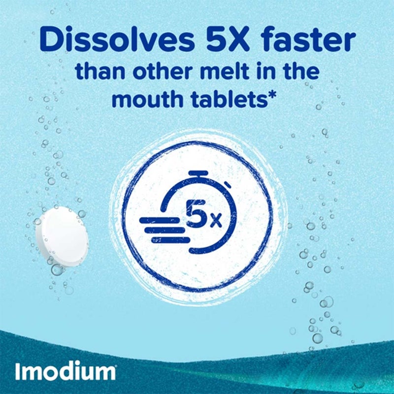 Imodium Instants 2mg Melt in Mouth Tablets For Diarrhea, Pack of 6's