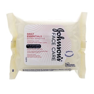 Johnson's Daily Essentials Cleansing Wipes for All Skin Types 25's