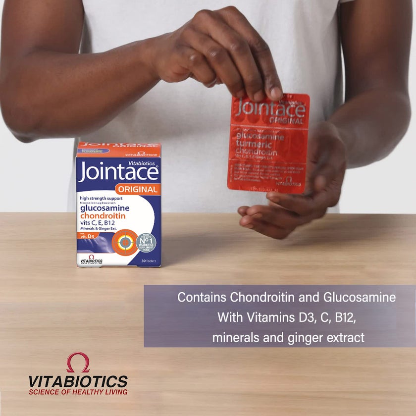 Vitabiotics Jointace Original High Strength Joint Support Tablets With Glucosamine & Chondroitin, Pack of 30's