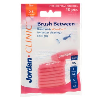 Jordan Clinic Brush Between Interdental Brushes For Gum Health, X-Small, Pack of 10's