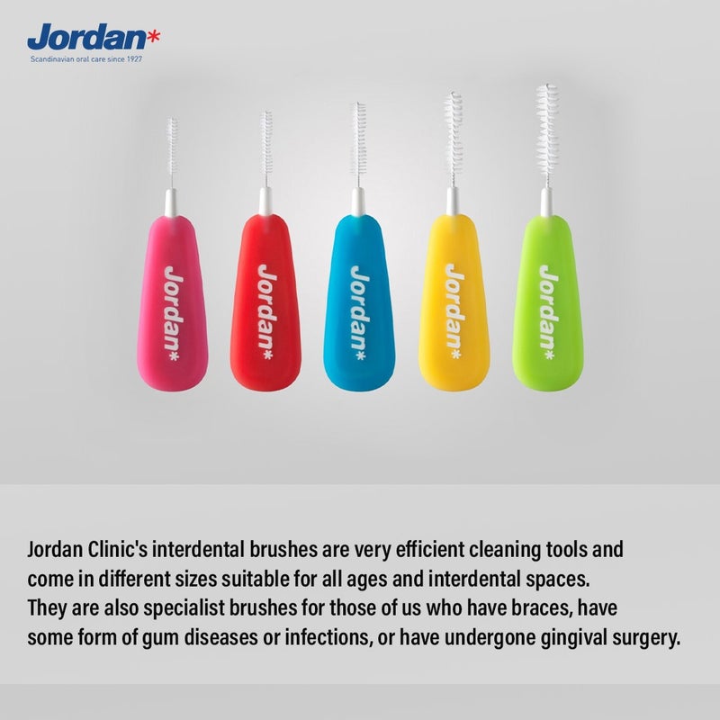 Jordan Clinic Brush Between Interdental Brushes For Gum Health, X-Small, Pack of 10's