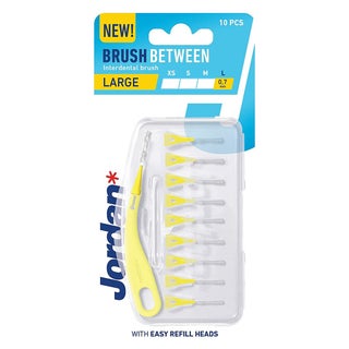 Jordan Clinic Brush Between Interdental Brushes For Gum Health, Large, Pack of 10's