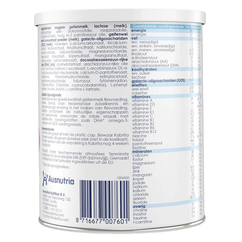 Kabrita Goat Milk Stage 2 Infant Milk Formula For 6 To 12 Months 400g