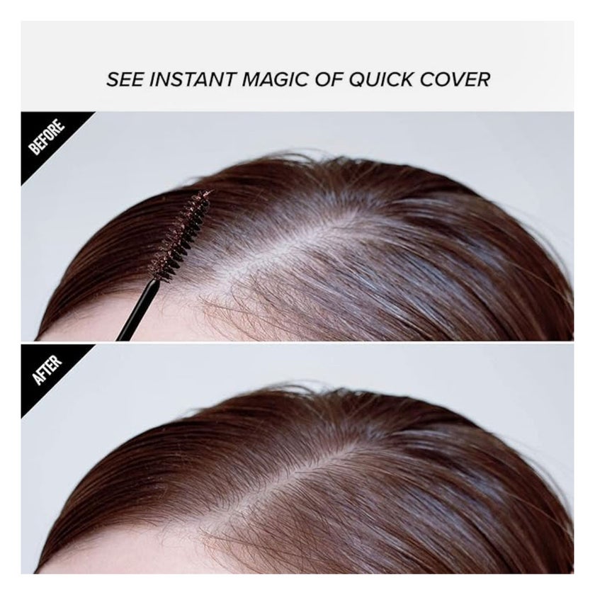 Kiss Brush In Quick Cover Gray Hair Root Touch Up Mascara - Dark Brown BGC02