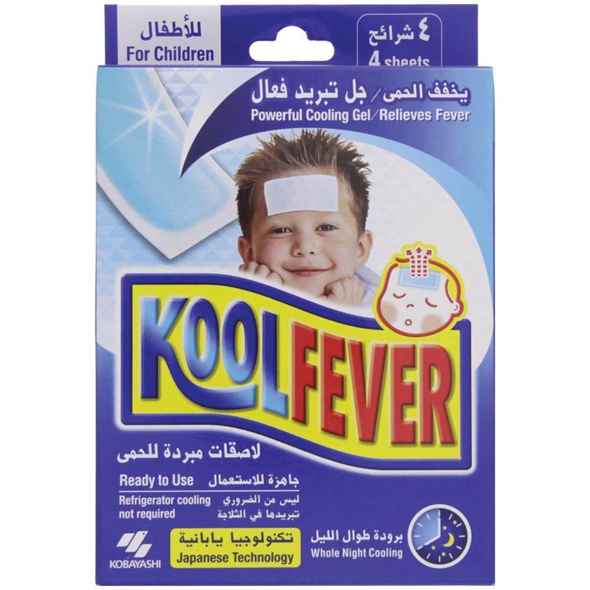 Kool Fever Child Cooling Gel, Pack of 4's