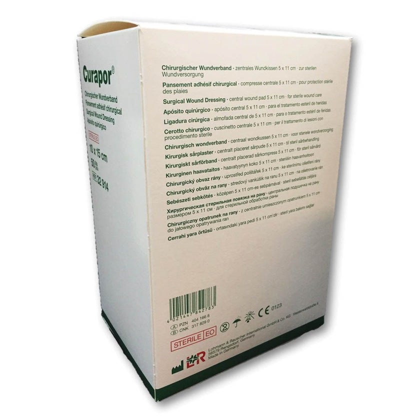 LR Curapor Surgical Wound Dressing 10 x 15cm, Pack of 50's
