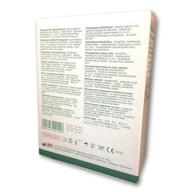 LR Curapor Transparent Sterile Surgical Dressing 10 x 8 cm 25's
