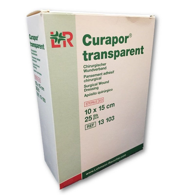 LR Curapor Transparent Sterile Surgical Dressing 10 x 15 cm 25's