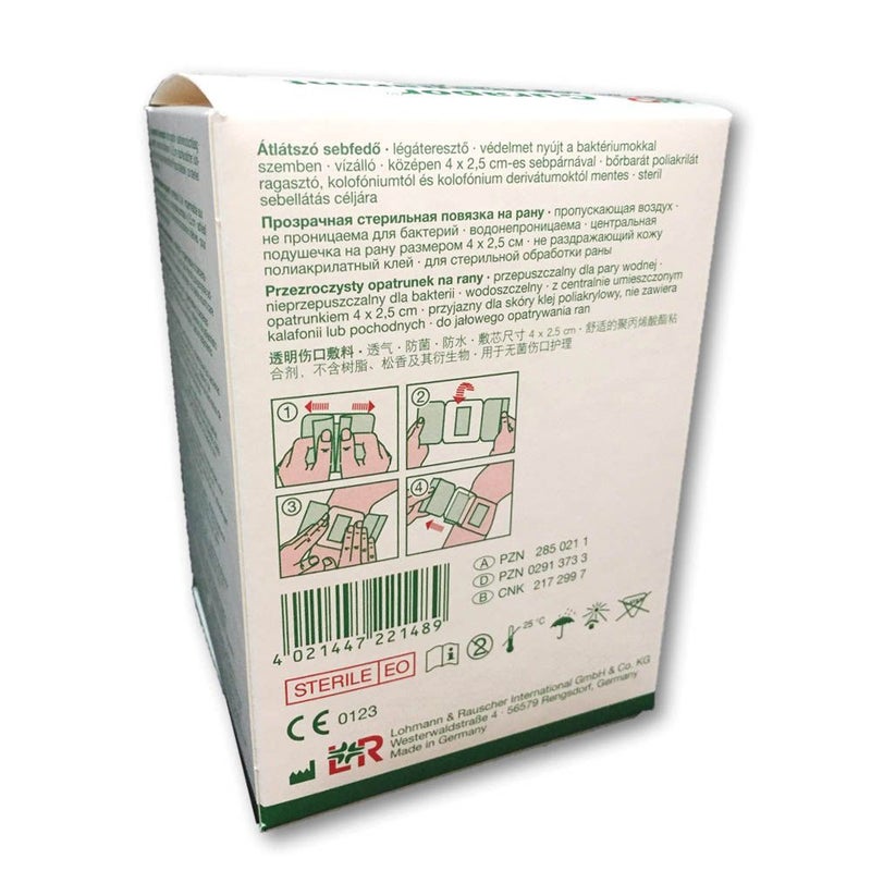 LR Curapor Transparent Sterile Surgical Dressing 7 x 5 cm 50's
